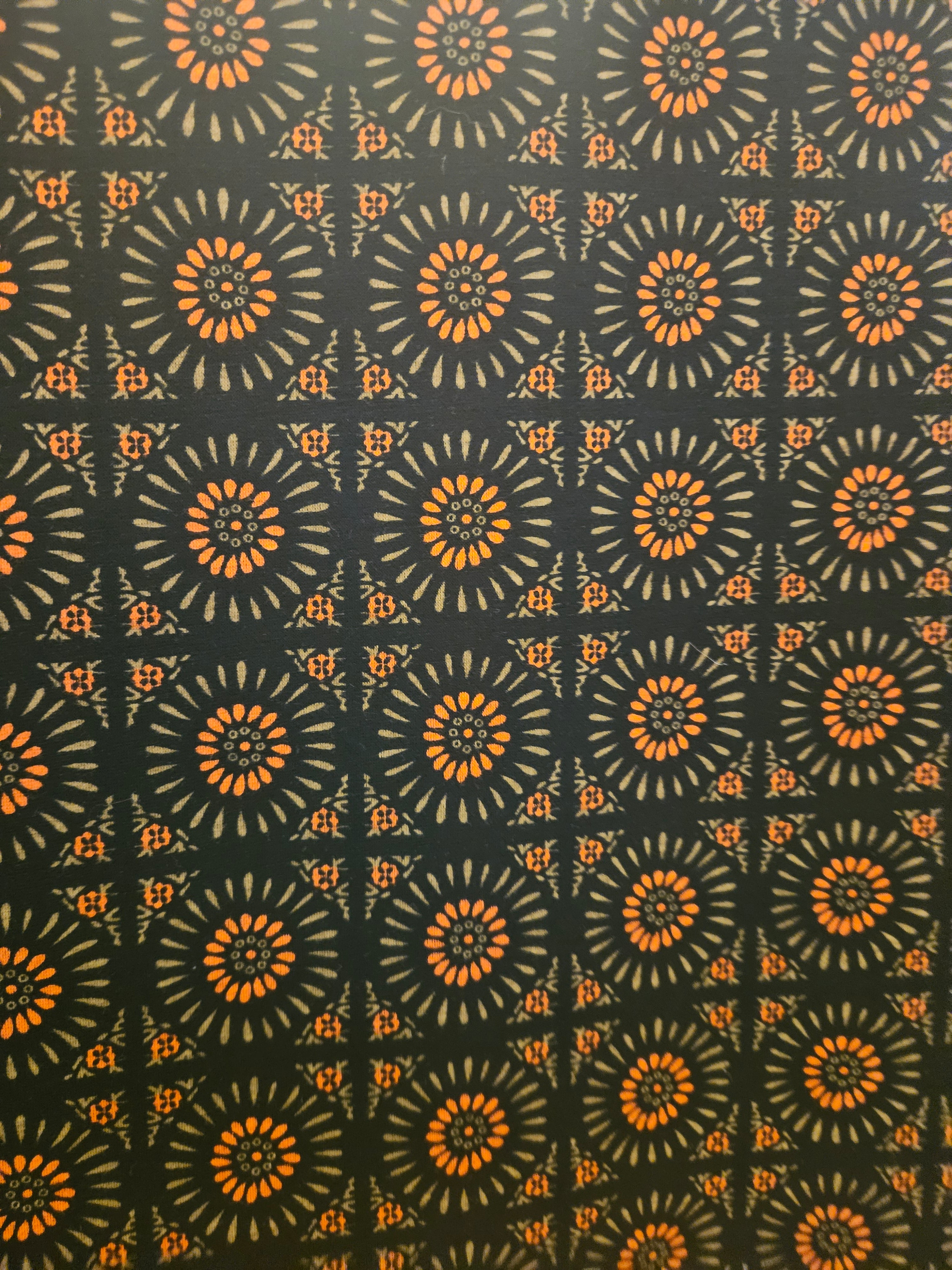 Punta Stof Retro Oranje | 45% Viscose 55% Polyester