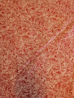Monochrome Bloemen Quiltstof Rood/Goud – Jinny Beyer voor RJR Fabrics (2012)