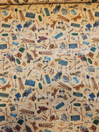 Katoenen stof gereedschapprint – Dan Morris / QT Fabrics