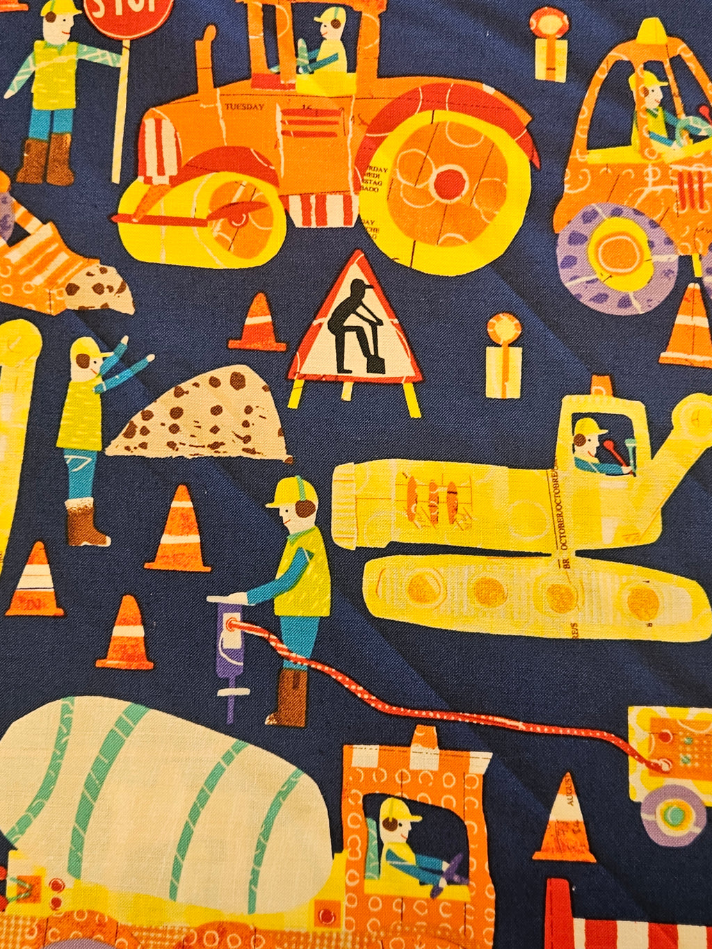 Construction Zone Quiltstof | per 10 cm