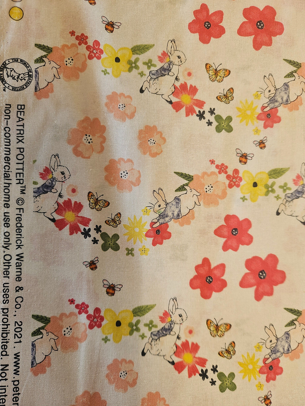 Beatrix Potter Quiltstof