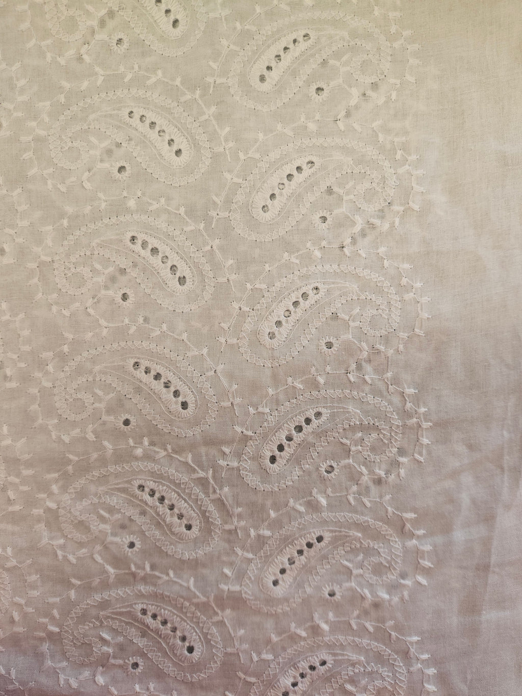 Broderie Stof Paisley – per 50 cm