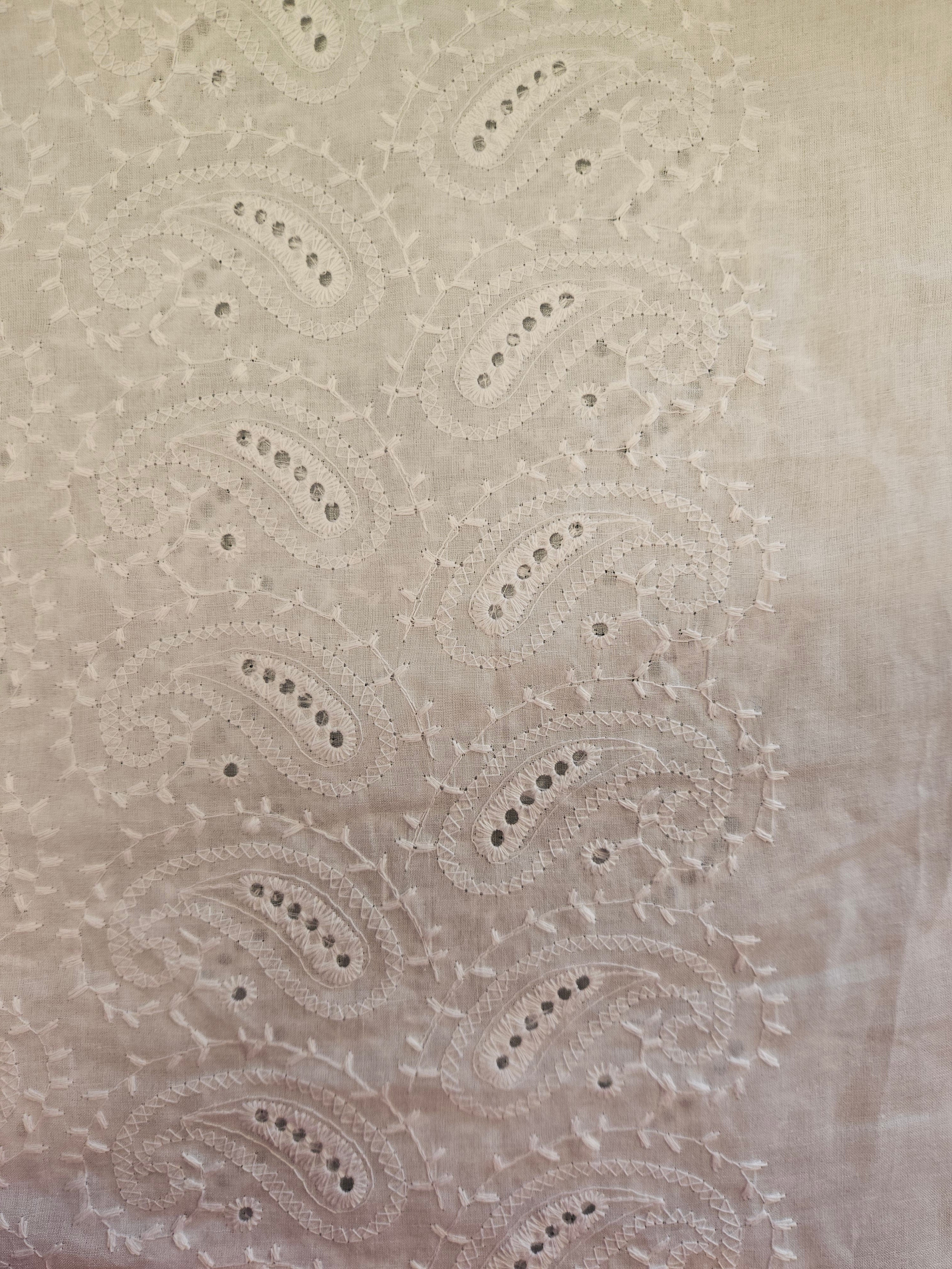 Broderie Stof Paisley – per 50 cm