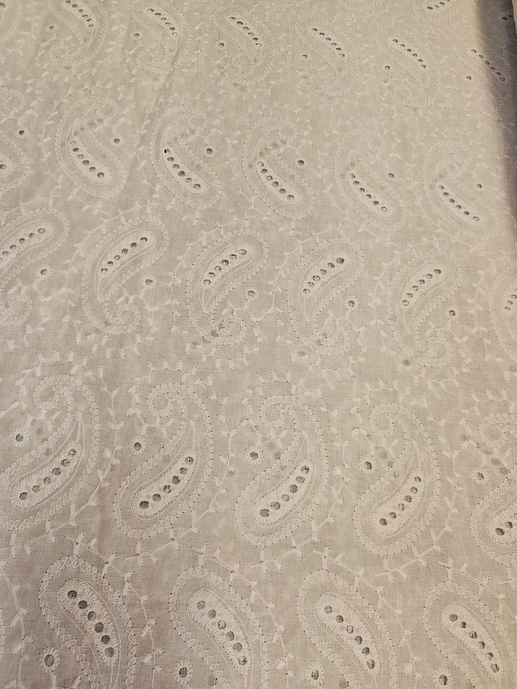 Broderie Stof Paisley – per 50 cm