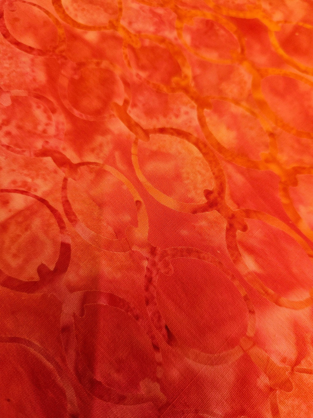 Schakels Batik Quiltstof – Oranje - Stitch & Sew