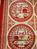 Simple Pleasures Panel Quiltstof Rood/Crème – Marie-Helene Grabman voor Northcott (5012) - Stitch & Sew
