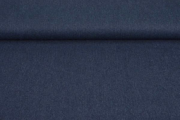 Stretch jeansstof Ace: mid blue denim, rekbaar, robuust