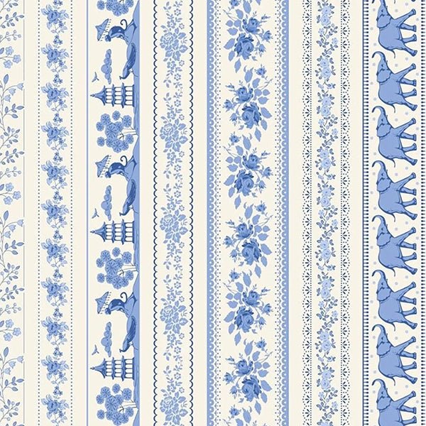 Tilda Borders Blue – Something Blue Collectie - Stitch & Sew