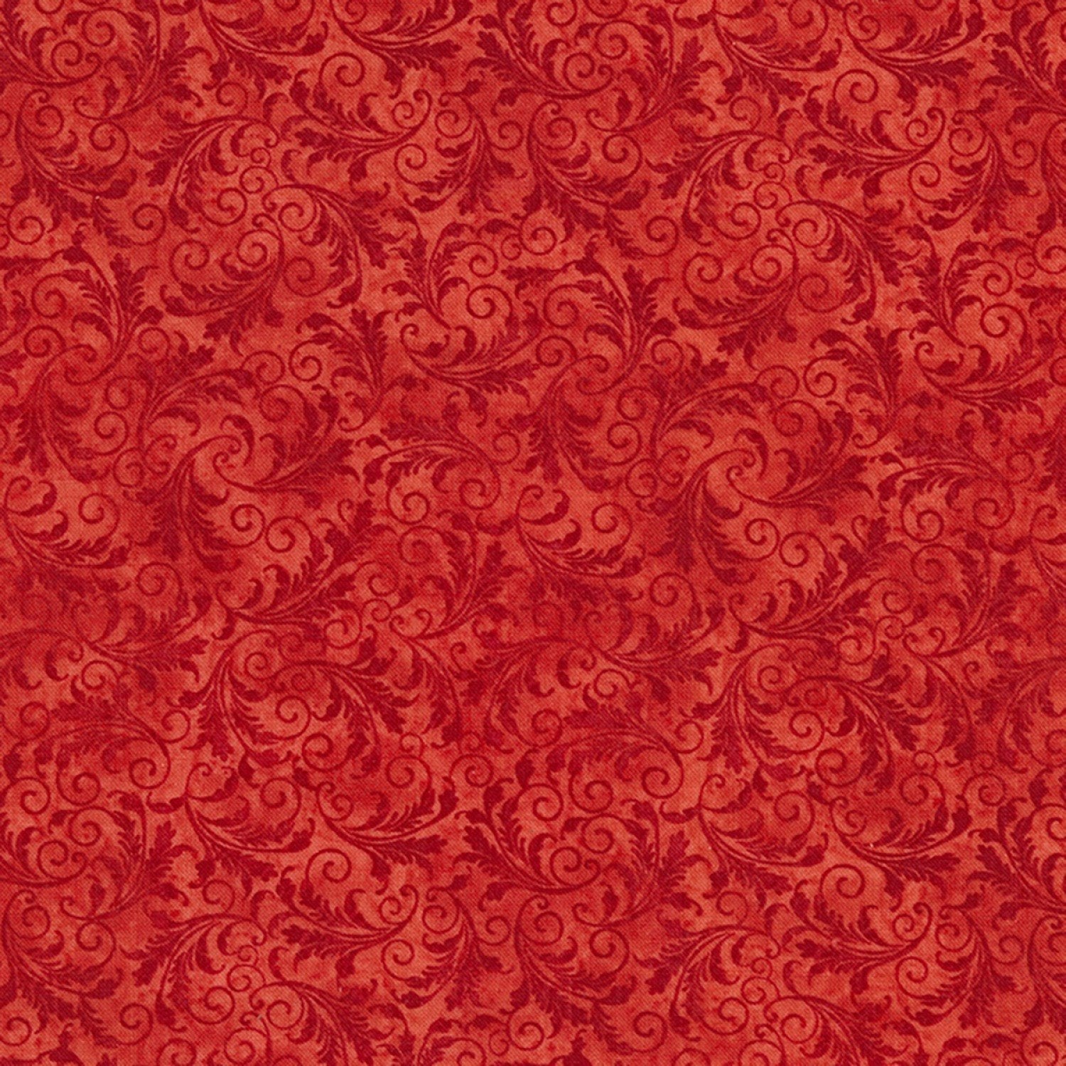 Timeless Treasures Echo Tonal Filigree C5500 – Tomato | 110 cm breed - Stitch & Sew