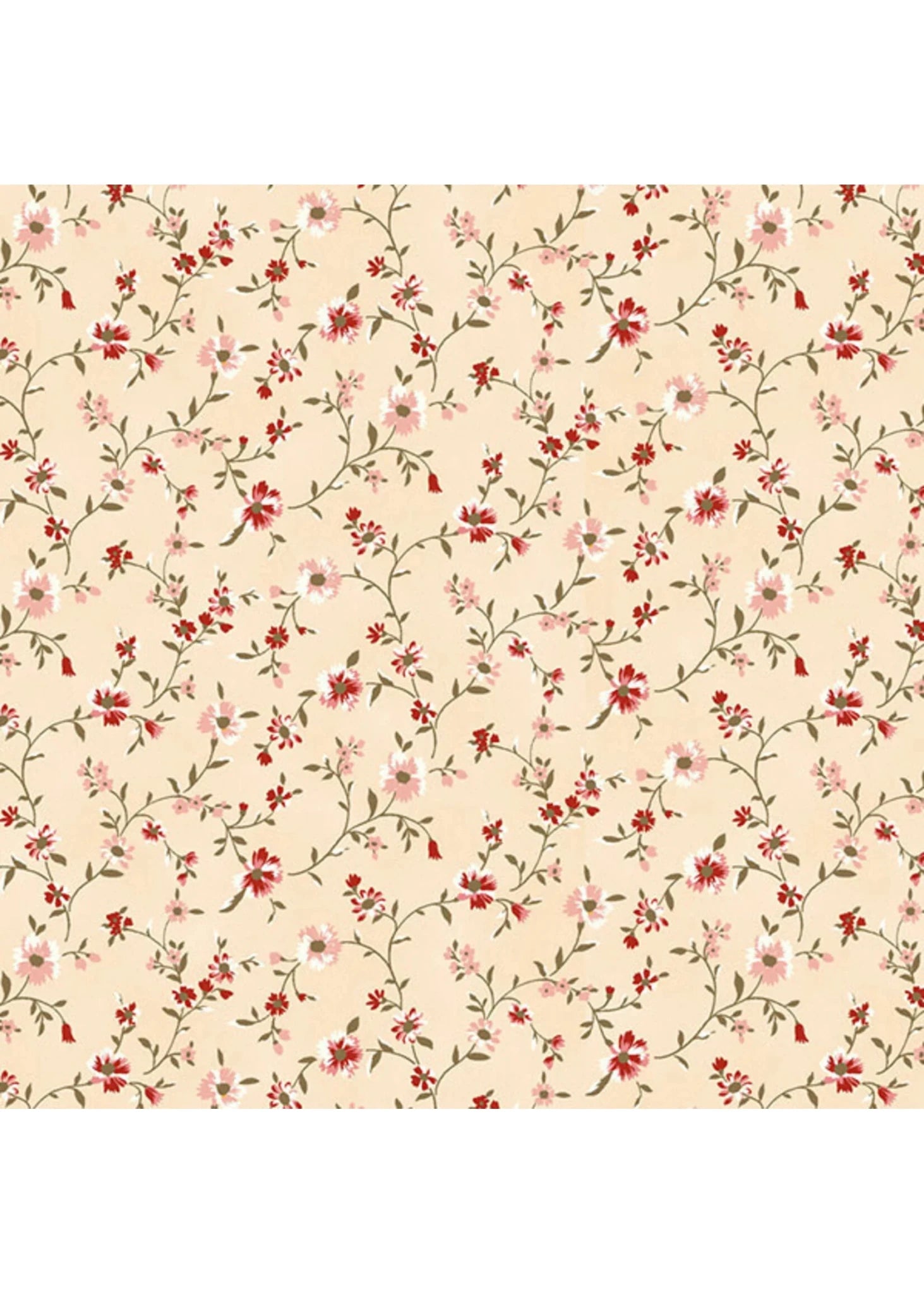 Tiny Mixture Flowers Cream 4514‑330 - Stitch & Sew