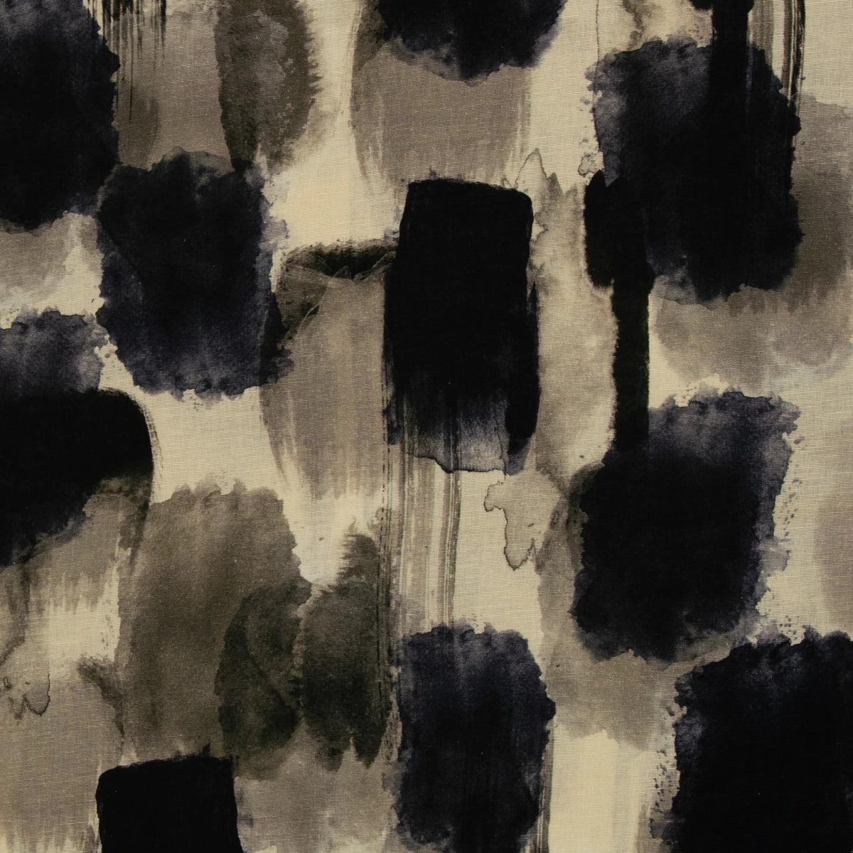 Linnen katoen stof “Adria” – zwart