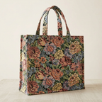 Voorbeeld van een shopper van de gobelin bloemenstof