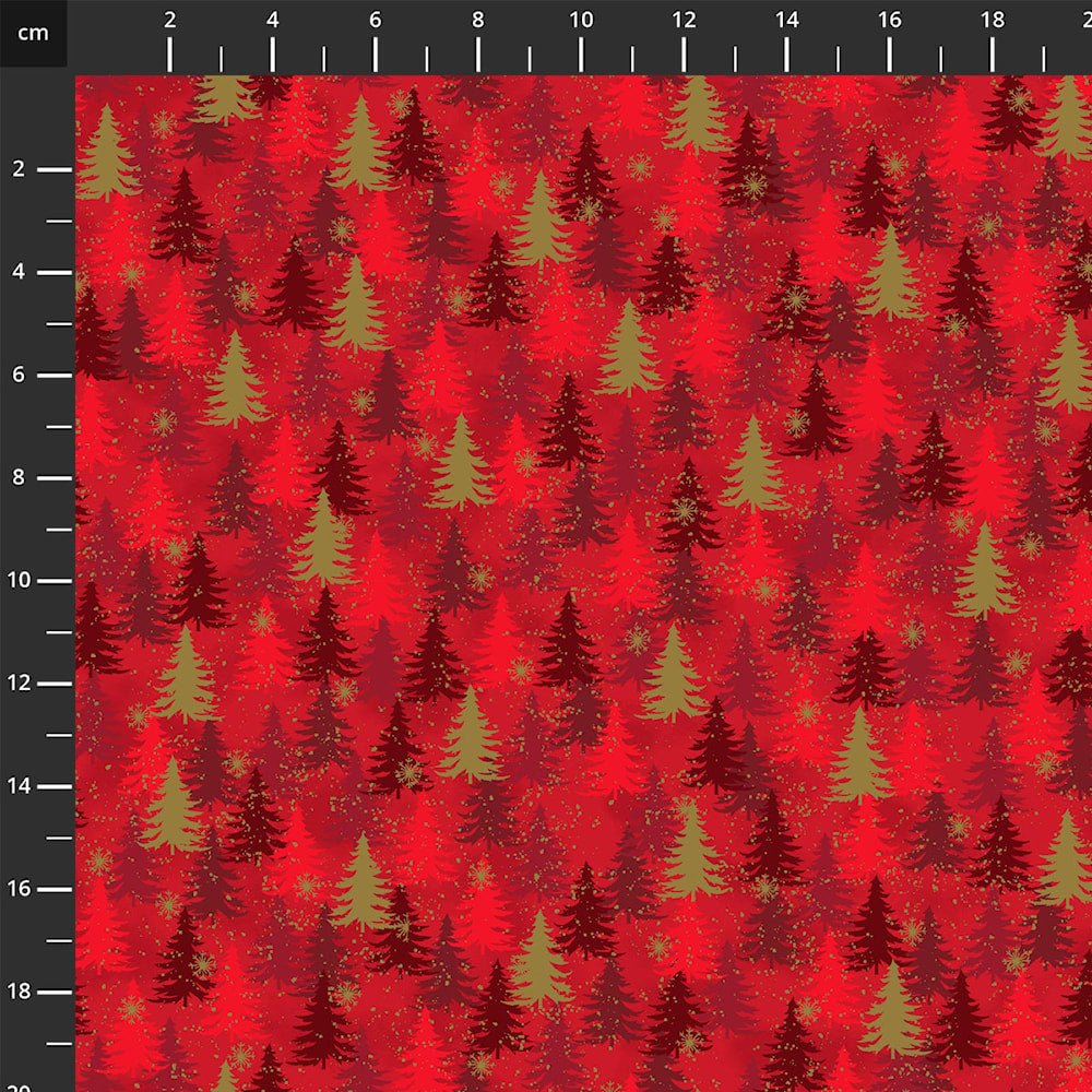 We Love Christmas Berry GOLD - Stitch & Sew