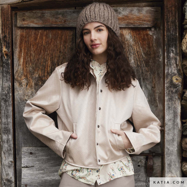 Gevlochten Vegan Leerstof – Wit | 50% Viscose, 50% PU