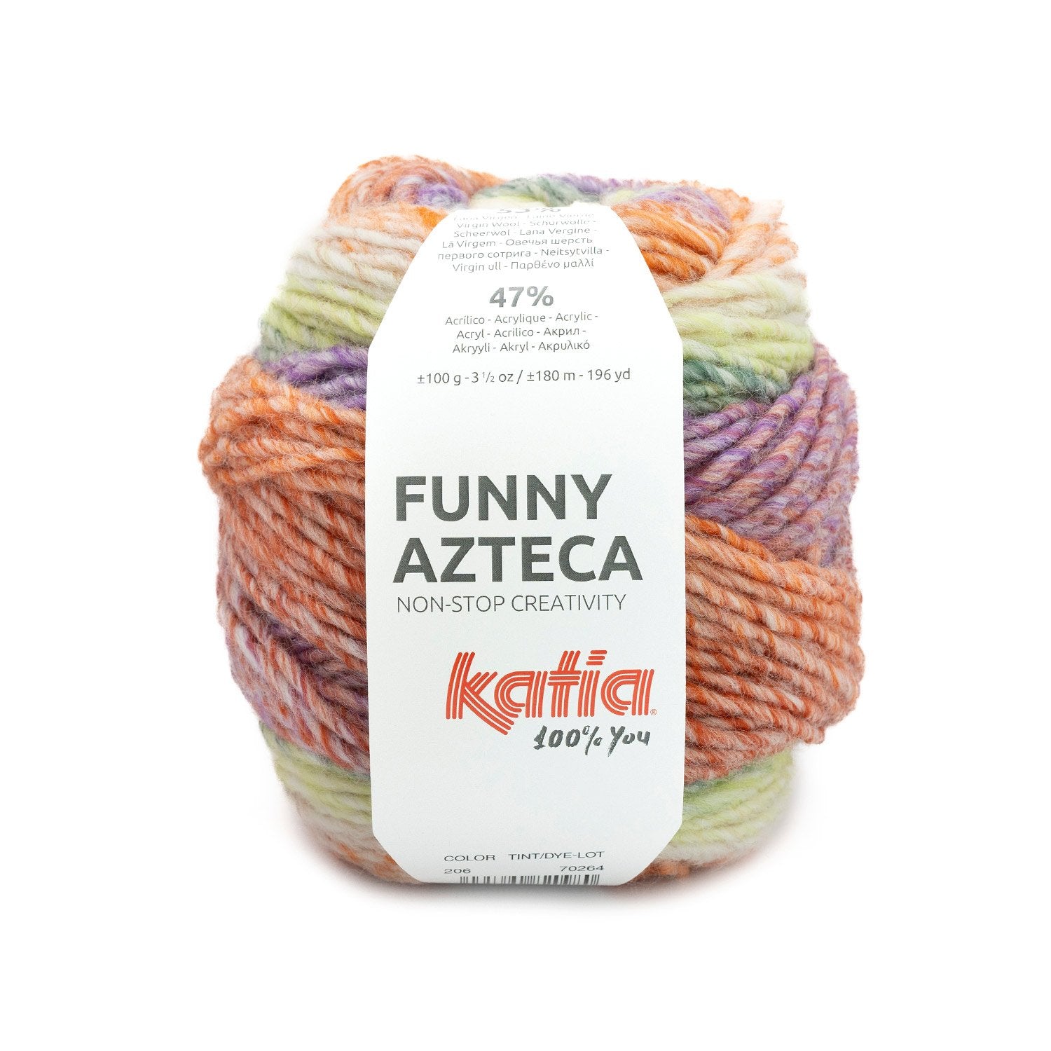 Funny Azteca – kleurrijk gemêleerd garen