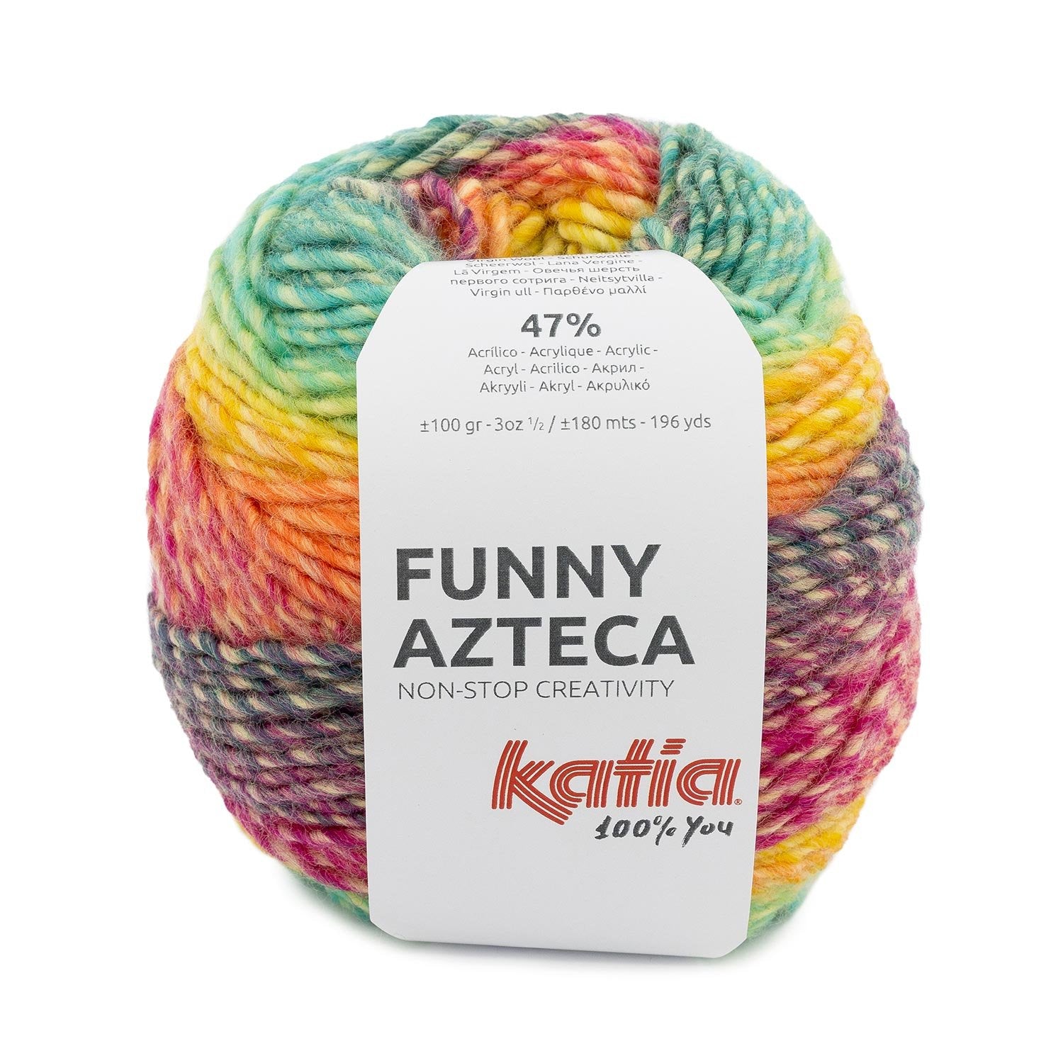 Funny Azteca – kleurrijk gemêleerd garen