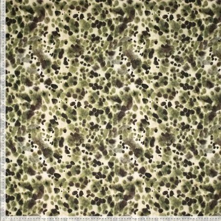 Woven Viscose Jacquard Digital Animal Skin – Groen | 140 cm breed - Stitch & Sew