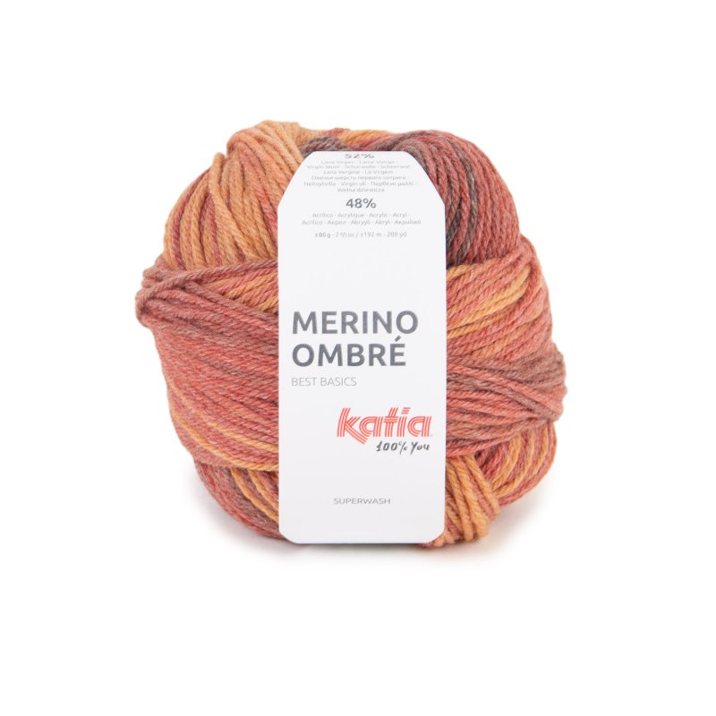 Katia Merino Ombré – Prachtig merino-acryl garen met subtiel kleurverloop