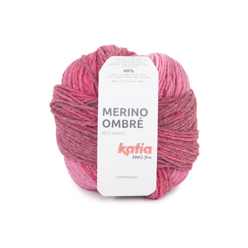 Katia Merino Ombré – Prachtig merino-acryl garen met subtiel kleurverloop