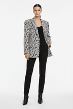 Zwart-Wit Animal fur Dots stof - Stitch & Sew